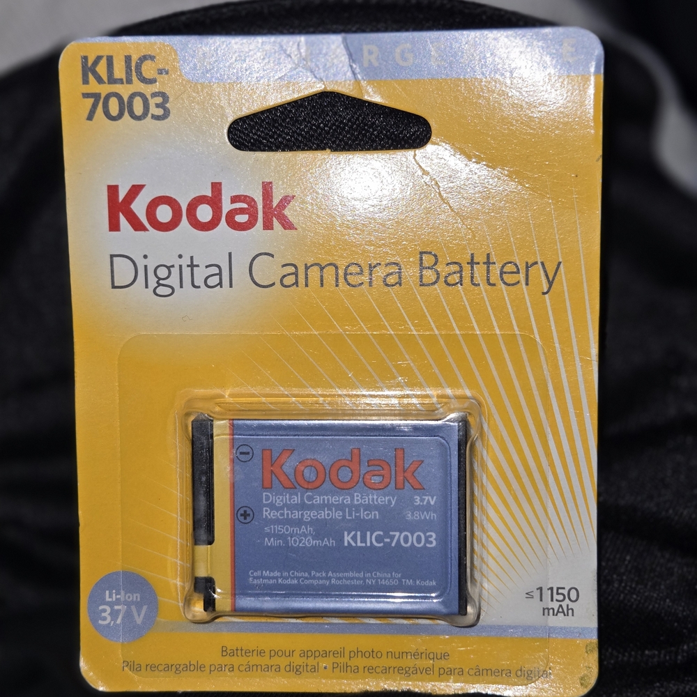 Genuine Kodak Digital Camera Battery KLIC-7003 Battery 3.7V 1150 mAh NEW